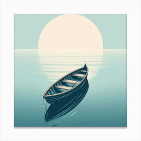 Boat In The Water Canvas Print