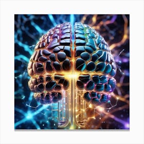 3d Brain Canvas Print