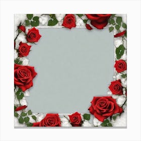 Roses Frame 2 Canvas Print