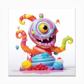 Candy Monster Canvas Print