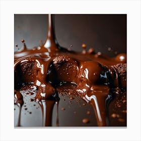 Chocolate Pouring 6 Canvas Print