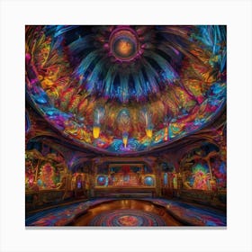 Psychedelic Hall Of Mirrors Canvas Print