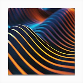 Abstract Wave Pattern 4 Canvas Print