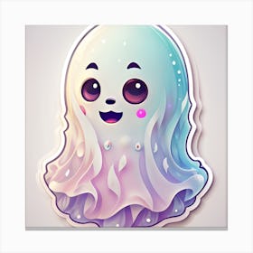 Ghost Sticker Canvas Print