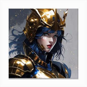 Golden Knight Canvas Print