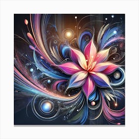 Abstract Flower Canvas Print