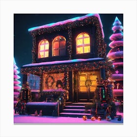 Christmas House 118 Canvas Print