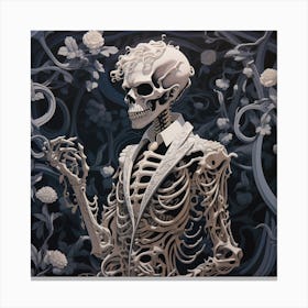 Skeleton 4 Canvas Print