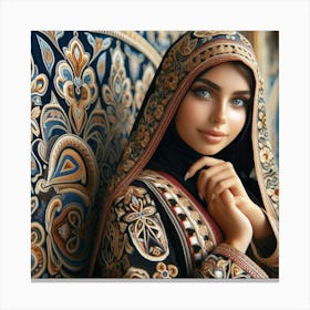 Beautiful Muslim Woman 1 Canvas Print