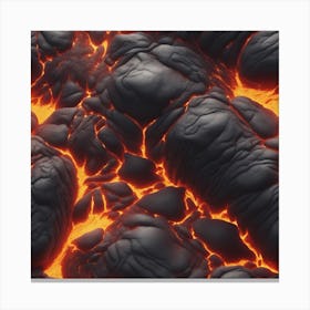 Lava texture 9 Canvas Print