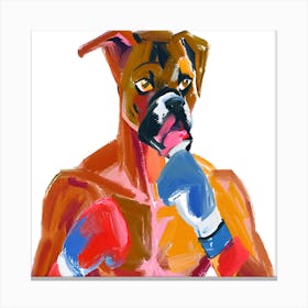 Boxer 02 Canvas Print
