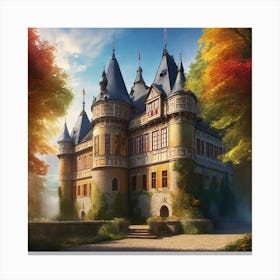 Castle In The Woods 4 Canvas Print