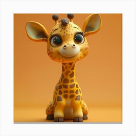 Cute Giraffe 11 Canvas Print