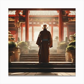 Asian Buddhist Temple Canvas Print