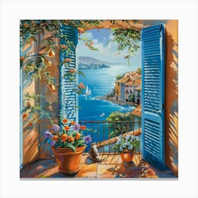 Window To The Sea Canvas Print