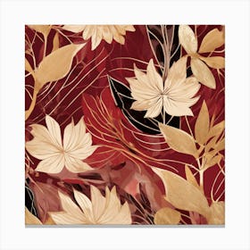 Abstract Floral Pattern Canvas Print