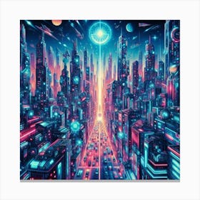 Futuristic City 2 Canvas Print