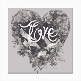 Love In The Heart Canvas Print