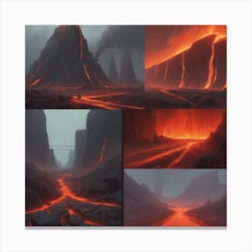 Lava Landscape 2 Canvas Print