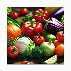 Fresh Vegetables Canvas Print
