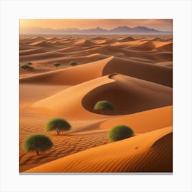 Sahara Desert Landscape 6 Canvas Print