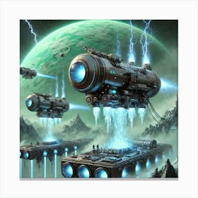 Uranian Vanguard Cryogenic Technology Canvas Print