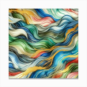 Abstract Watercolor Painting Canvas Print