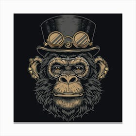 Steampunk Monkey 2 Canvas Print