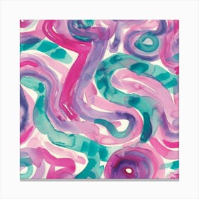 Pink Swirls Canvas Print