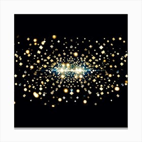 Abstract Pattern Of Bling And Glittering Diamonds Evoking A Magical Cosmic Party Atmosphere With R (4) Canvas Print