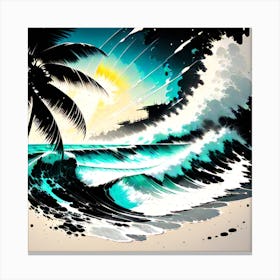 On The Beach Canvas Print