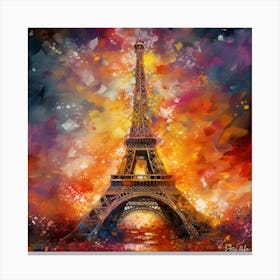 Paris Eiffel Tower Canvas Print