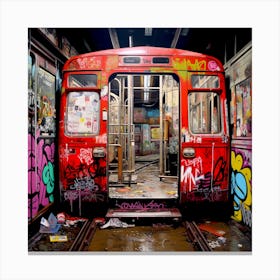 Graffiti Train 1 Canvas Print
