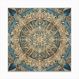 Intricate Islamic Calligraphy (3) Canvas Print