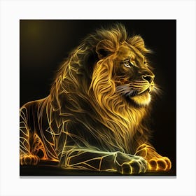 Golden Lion Canvas Print