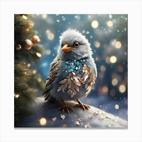 Christmas Bird Canvas Print