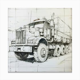 Kenworth Truck Canvas Print