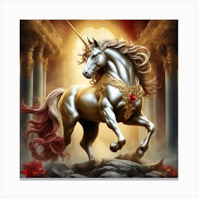 Unicorn of splendour Canvas Print