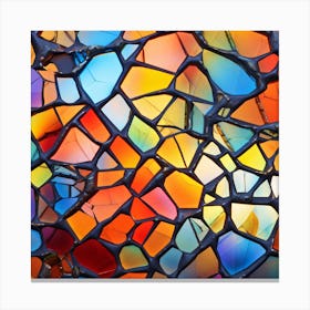 Colorful Glass Mosaic 1 Canvas Print