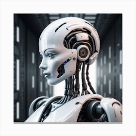 Futuristic Female Robot 19 Canvas Print