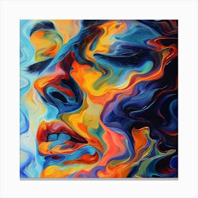 Abstract Of A Woman Canvas Print