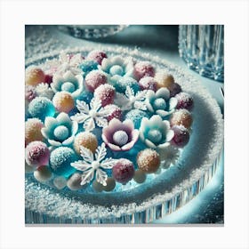 A Close Up Of A Futuristic Dish Called Cryo Blosso Canvas Print