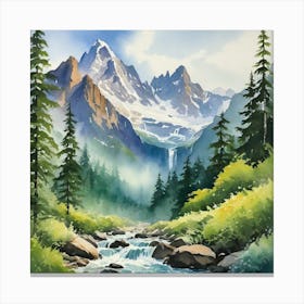 Mountain Stream Canvas Print