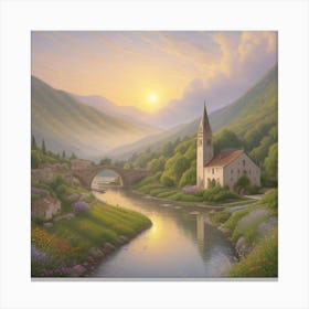 A Breathtakingly Romantic Land Canvas Print