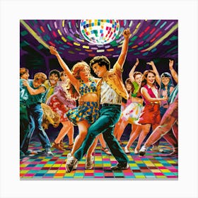 Night At The Disco 3 Canvas Print