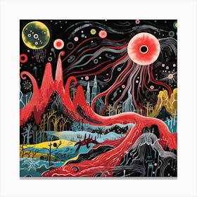 'Alien Planet' Canvas Print