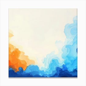 Abstract Watercolor Painting Canvas Print