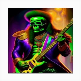 Skeleton Rocker Canvas Print