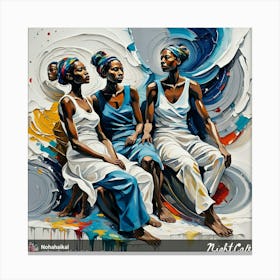 Three Women 1 Canvas Print