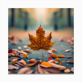 Autumn Leaf Canvas Print